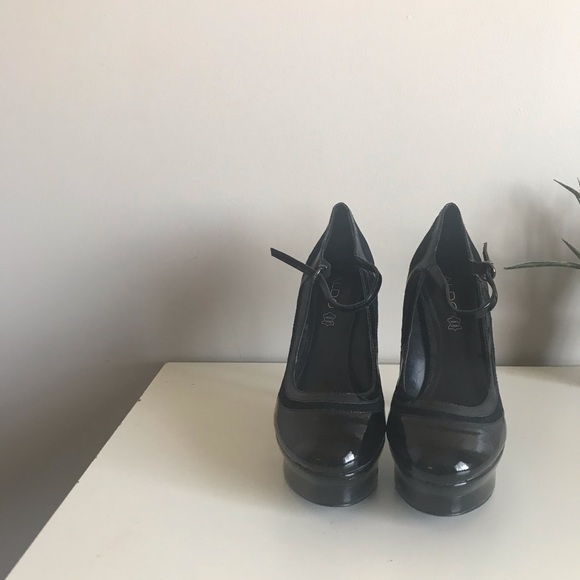 Platform Leather Heels - Picture 7 of 11